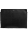 Document Leather Large Clutch Bag Black - CELINE - BALAAN 2