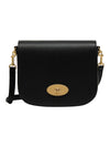 Darley Satchel Classic Grain Small Cross Bag Black - MULBERRY - BALAAN 1