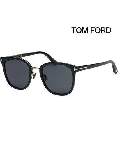 Eyewear Horn-Rim Square Sunglasses Black - TOM FORD - BALAAN 2