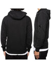 Light Fleece Lens Wappen Zip Up Hoodie Black - CP COMPANY - BALAAN 4