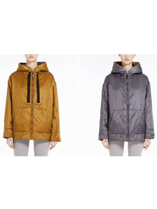 DALI Doublesided Reversible Jacket 94860534 Gray Mustard IT38 IT40 IT42 - MAX MARA - BALAAN 1