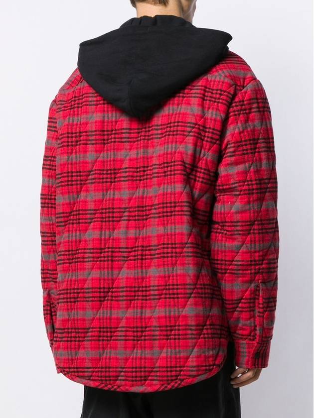 flannel overshirt jacket red - OFF WHITE - BALAAN.