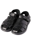 Unisex Fisherman Sandals Rome Black - ANTICHI ROMANI - BALAAN 2