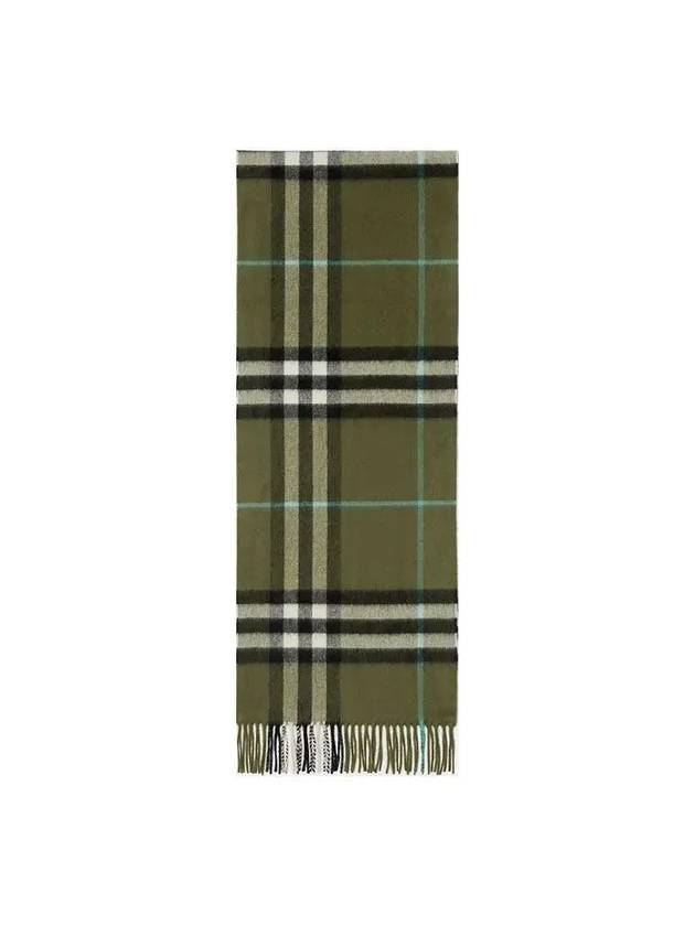 Check Cashmere Scarf Shrub - BURBERRY - BALAAN 4