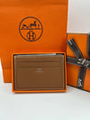 Citizen Twill Silk Card Wallet Gold Sun - HERMES - BALAAN 2