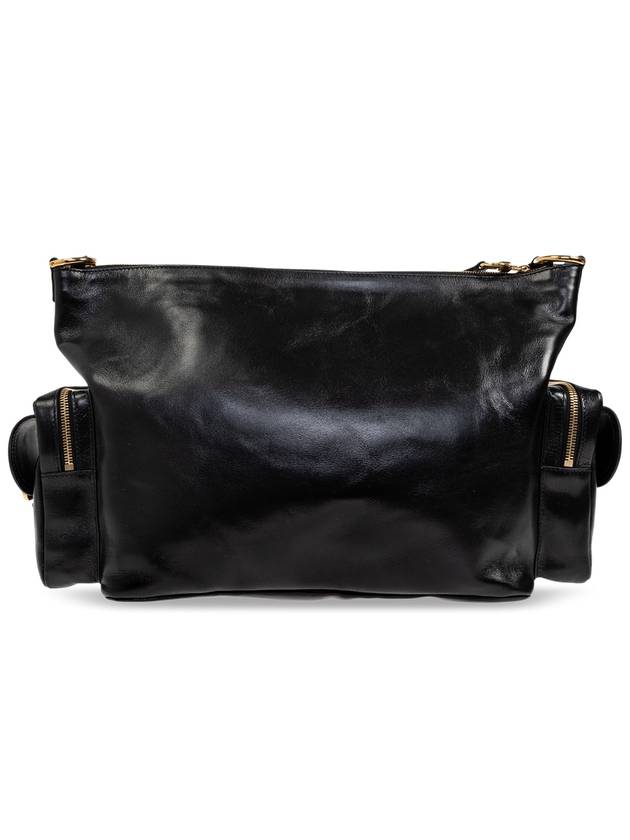 Large shiny leather camera shoulder bag black - CHLOE - BALAAN 4