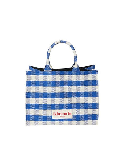 Peak Check Tote Bag Blue - RHEEMIN - BALAAN 2