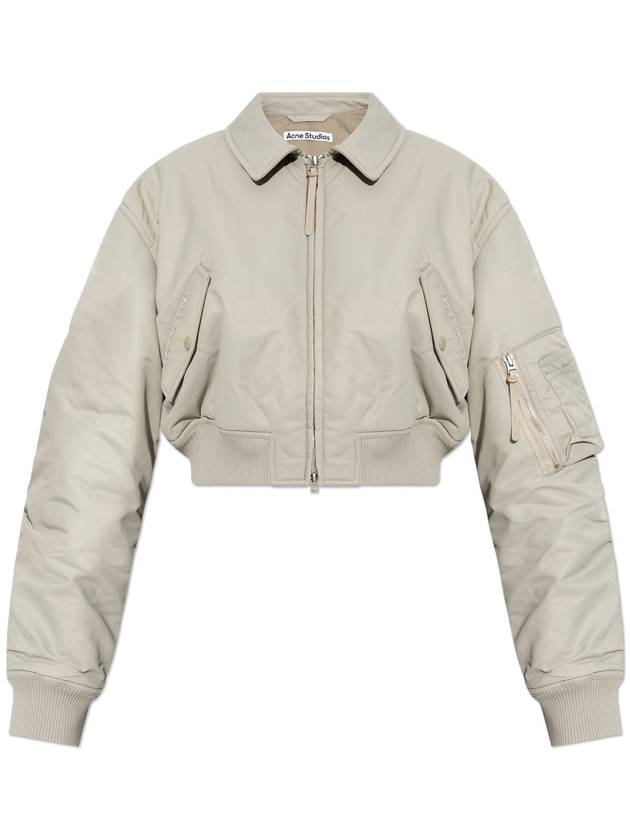 Acne Studios Short Jacket Type Bomber, Women's, Grey - ACNE STUDIOS - BALAAN 1