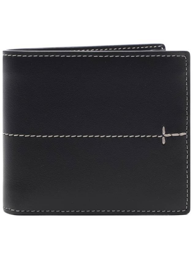 Center Stitch Half Wallet Black - TOD'S - BALAAN 2