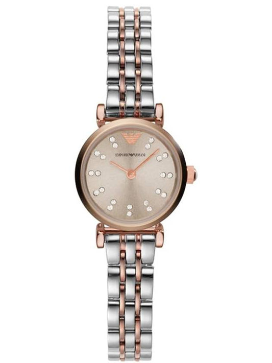 Giani Two Tone Dial Watch Silver Rose Gold - EMPORIO ARMANI - BALAAN 2