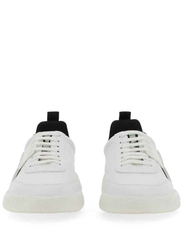 H Logo Side Rubber Grosgrain Low Top Sneakers White - HOGAN - BALAAN 5