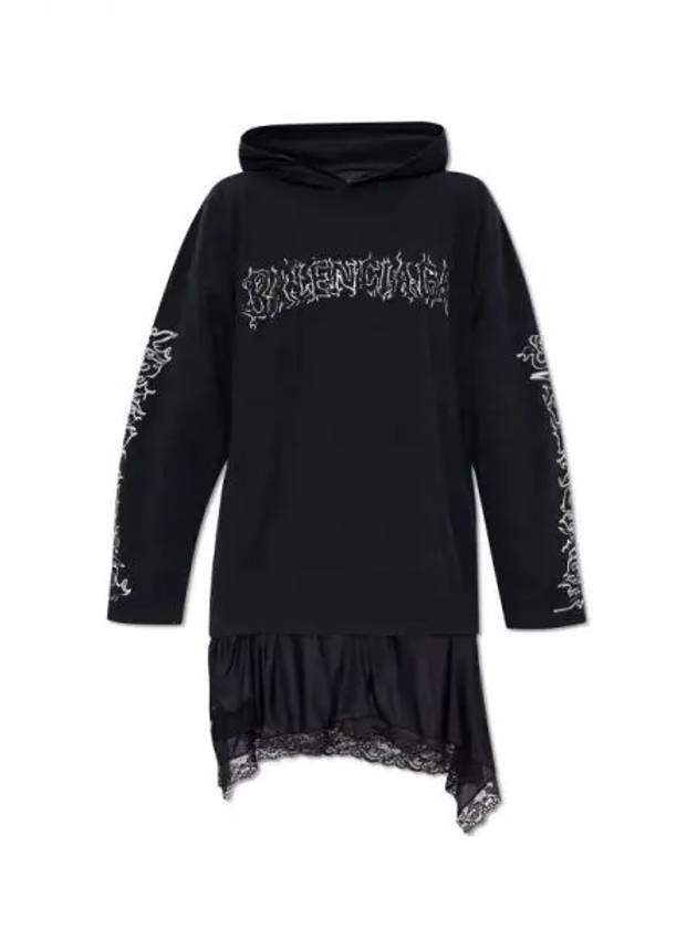 DIY metal layered hooded dress 270469 - BALENCIAGA - BALAAN 1