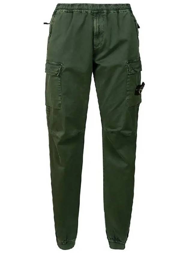 Men's Wappen Patch Straight Pants Green - STONE ISLAND - BALAAN 2