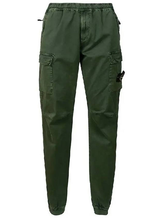 Waffen Patch Banding Cargo Straight Pants Green - STONE ISLAND - BALAAN 2