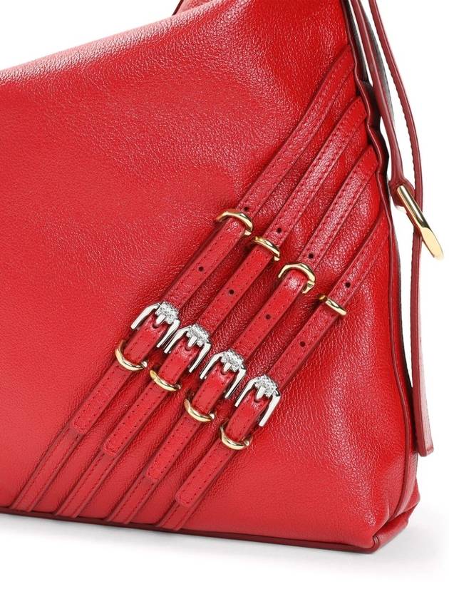 Boilu Multi Buckle Medium Shoulder Bag Red - GIVENCHY - BALAAN 4