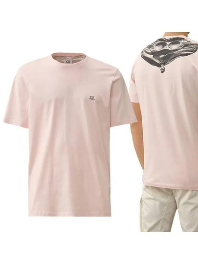 30/1 Jersey Goggle Short Sleeve T-Shirt Pink - CP COMPANY - BALAAN 2