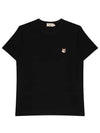 Fox Head Patch Classic Short Sleeve T-Shirt Black - MAISON KITSUNE - BALAAN 2