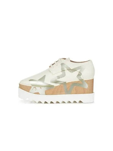 Elyse star platform shoes cream 271527 - STELLA MCCARTNEY - BALAAN 1