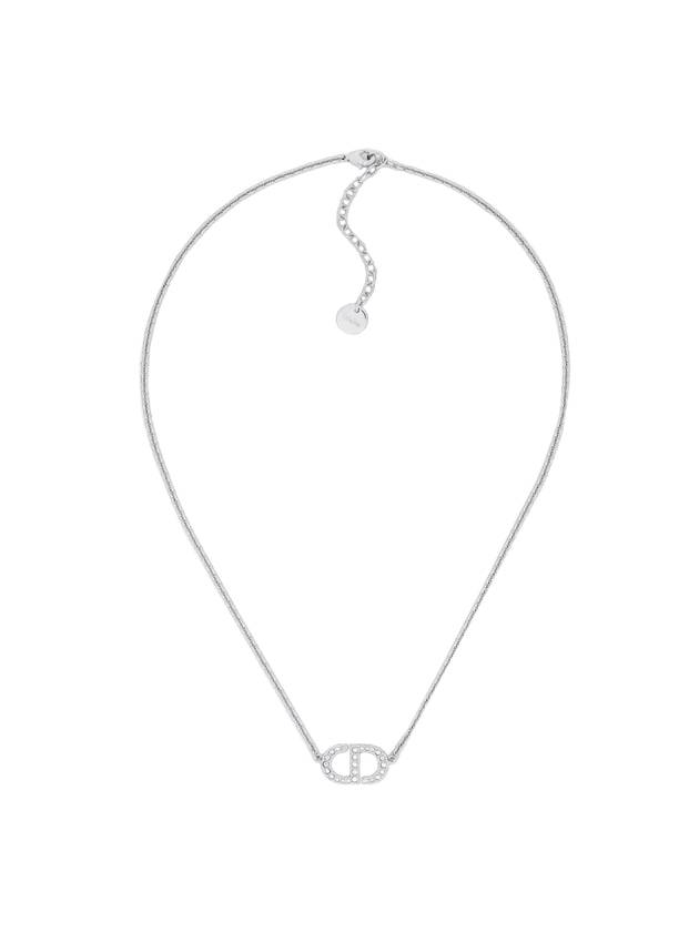 Petit CD Crystal Necklace Silver - DIOR - BALAAN 1