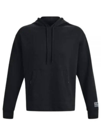 Summit Knit Hoodie Black - UNDER ARMOUR - BALAAN 2