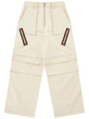 Cotton Twill Cargo Pants Ivory MM223PT002IVR - MONTSENU - BALAAN 7