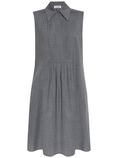 JIL SANDER Wool Dress, Women's, Grey - JIL SANDER - BALAAN 1