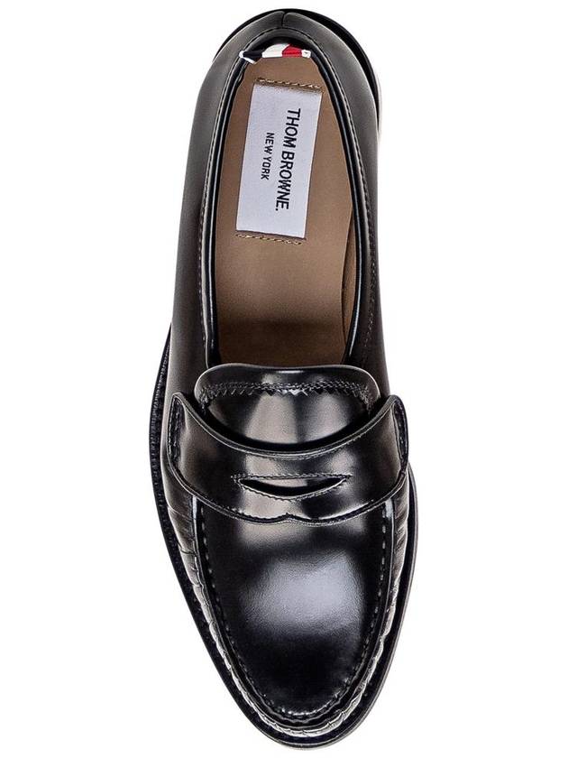 Leather Loafers Black - THOM BROWNE - BALAAN 5