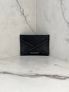 Harness Logo Print Calfskin Card Wallet Black - ALEXANDER MCQUEEN - BALAAN 6