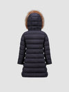 Girls Abelle Hooded Shearling Down Jacket Royal Blue J29541C000185968E742 - MONCLER - BALAAN 5