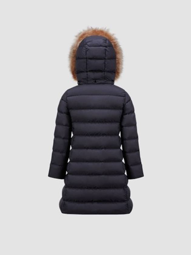 Girls Abelle Hooded Shearling Down Jacket Royal Blue J29541C000185968E742 - MONCLER - BALAAN 5