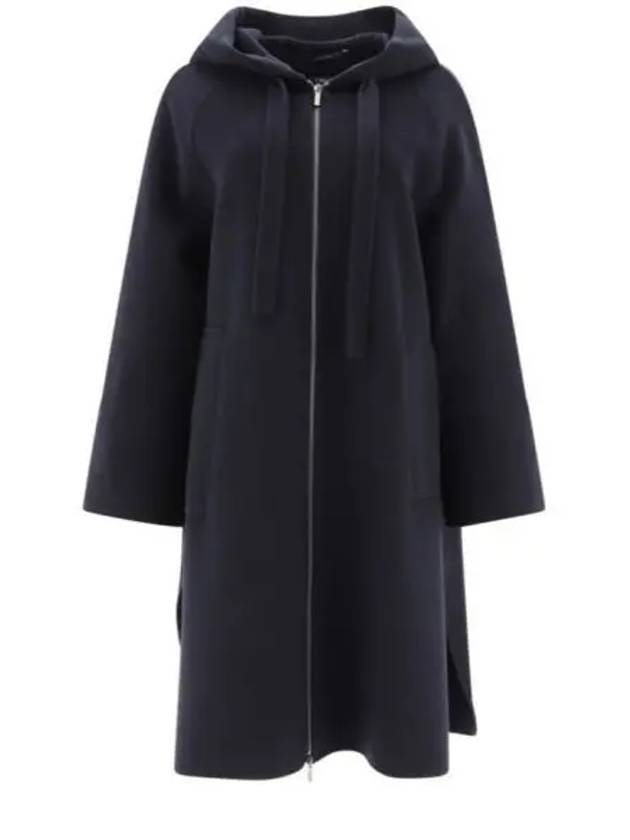 Felpi Virgin Wool Single Coat Midnight Blue - MAX MARA - BALAAN 2