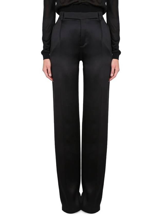 23 ss Satin Flare Pants 736713Y013G1000 B0020168885 - SAINT LAURENT - BALAAN 2