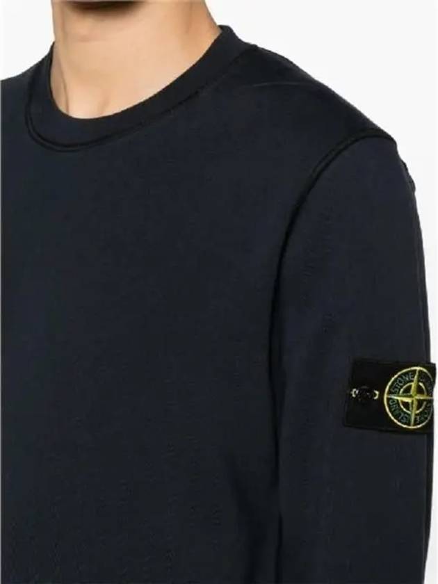 Wappen Patch Garment Dyed Sweatshirt Black - STONE ISLAND - BALAAN 8