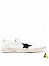 Star Patch Lace Up Low Top Sneakers White - GOLDEN GOOSE - BALAAN 2