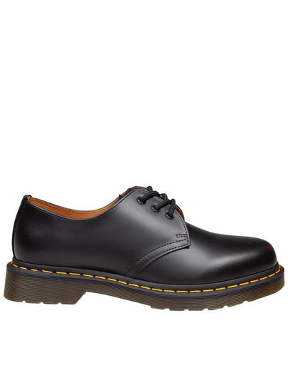 1461 Smooth 3 Hole Leather Loafers Black - DR. MARTENS - BALAAN 2