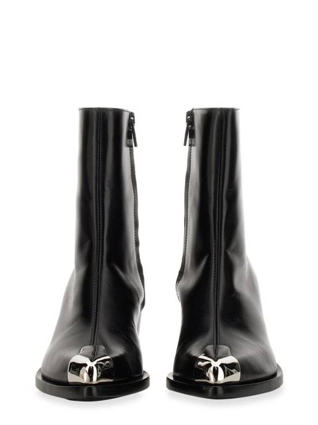 Silver Toe Ankle Middle Boot Heels - ALEXANDER MCQUEEN - BALAAN 4