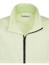 Garment Dyed Crinkle Reps Nylon Zip-up Jacket Lime - STONE ISLAND - BALAAN 5