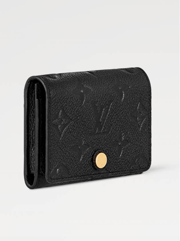 Monogram Embossed Leather Business Card Wallet Black - LOUIS VUITTON - BALAAN 4