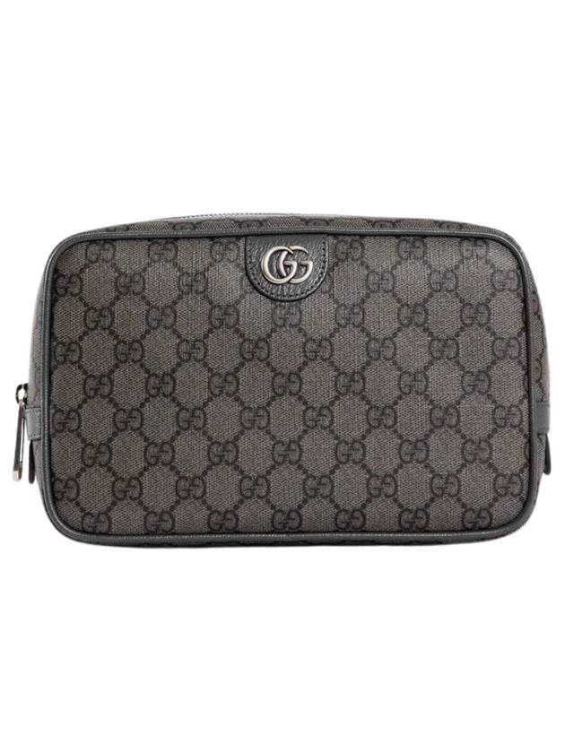 Ophidia GG Cosmetic Pouch Grey Black - GUCCI - BALAAN 1