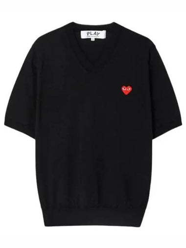 AX N093 051 1 P1N093 Red Heart Wappen Knit - COMME DES GARCONS - BALAAN 1