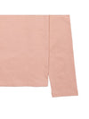 Cotton Long Sleeve T-Shirt Powder Pink - MIU MIU - BALAAN 7