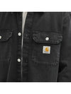 HARVEY logo patch shirt jacket black I033346 894L - CARHARTT - BALAAN 4