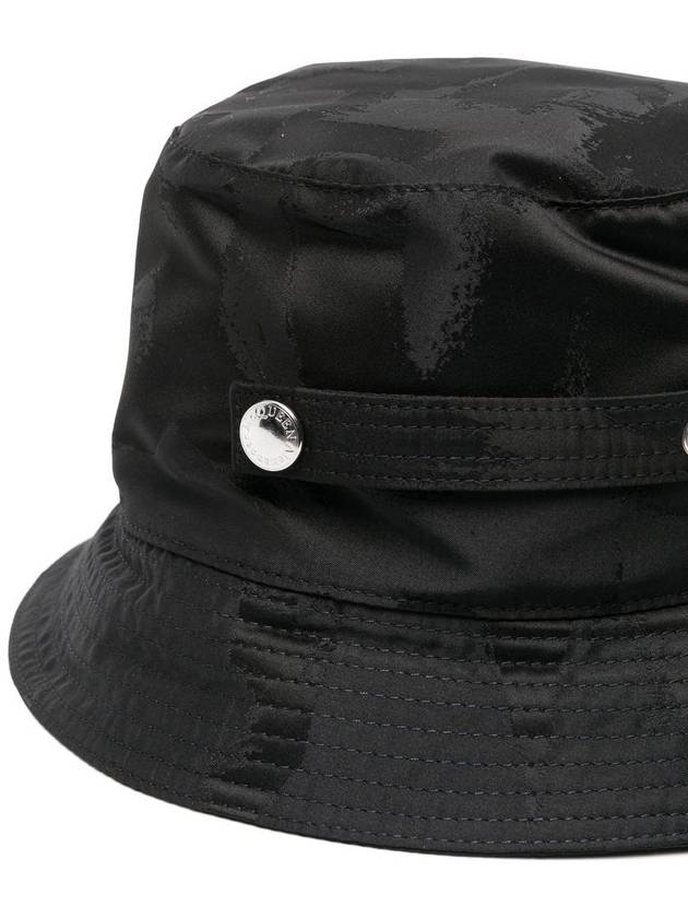 Graffiti Logo Bucket Hat Black - ALEXANDER MCQUEEN - BALAAN 3