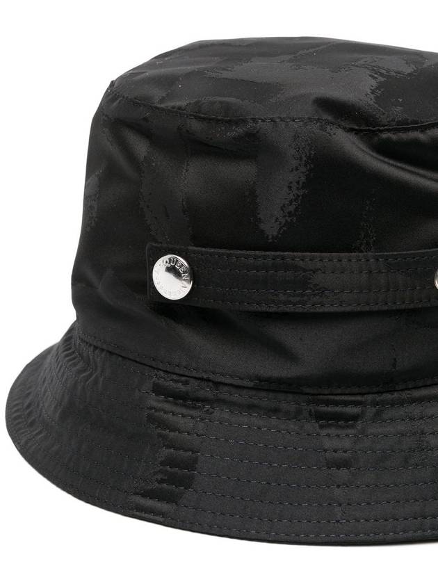 Graffiti Logo Bucket Hat Black - ALEXANDER MCQUEEN - BALAAN.