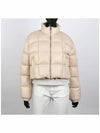 Crop Fit Recycled Nylon Padding Beige - MIU MIU - BALAAN 3