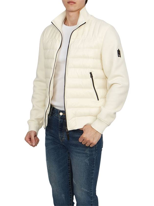 Men s Colin Mixed Media Bomber Jacket Cream - MACKAGE - BALAAN 7