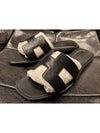 Punching Oran Sandals Slippers Black Shop - HERMES - BALAAN 6