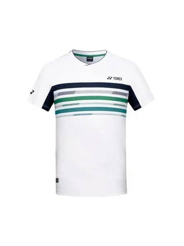 YONEX 243TS017M White Men s Signature Logo Color Gamewear - YOUNESS - BALAAN 1