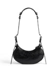 Le Cagole XS Lambskin Shoulder Bag Black - BALENCIAGA - BALAAN 4