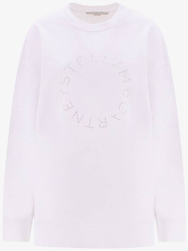 23 fw SUSTAINABLE Cotton Sweatshirt WITH FRONTAL LOGO 6J02063SPX379000 B0650288528 - STELLA MCCARTNEY - BALAAN 1